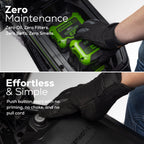 60V STEALTH Series Electric Mini-Bike: (2) 8.0 Ah Batteries and Dual-Port Rapid Charger