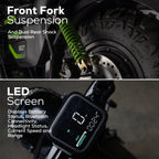 60V STEALTH Series Electric Mini-Bike: (2) 8.0 Ah Batteries and Dual-Port Rapid Charger