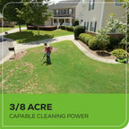 48V (24V x 2) 520 CFM Cordless Battery BL Leaf Blower/Vacuum: (2) 4.0 Ah Battery and Dual-Port Charger