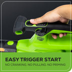 48V (24V x 2) 520 CFM Cordless Battery BL Leaf Blower/Vacuum: (2) 4.0 Ah Battery and Dual-Port Charger
