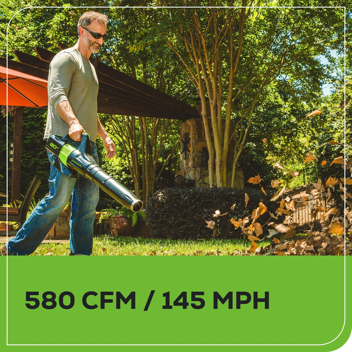 80V 21" Cordless Battery Self-Propelled Mower and Blower: 4.0 Ah Battery and Rapid Charger