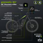 80V VENTURE Series 26" Fat Tire Electric Mountain Bike (Tool Only)