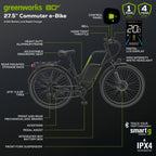 80V VENTURE Series 27.5" Electric Commuter Bike (Tool Only)
