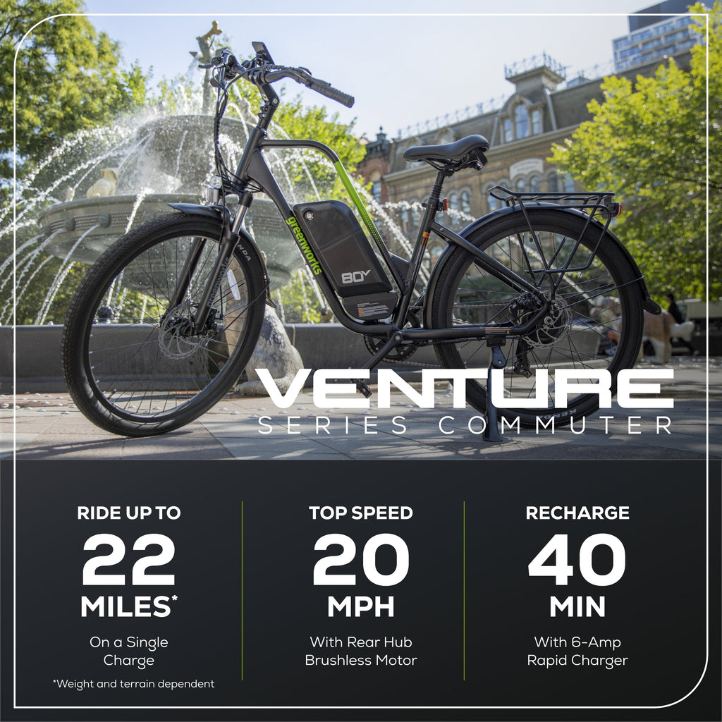 80V VENTURE Series 27.5" Electric Commuter Bike (Tool Only)