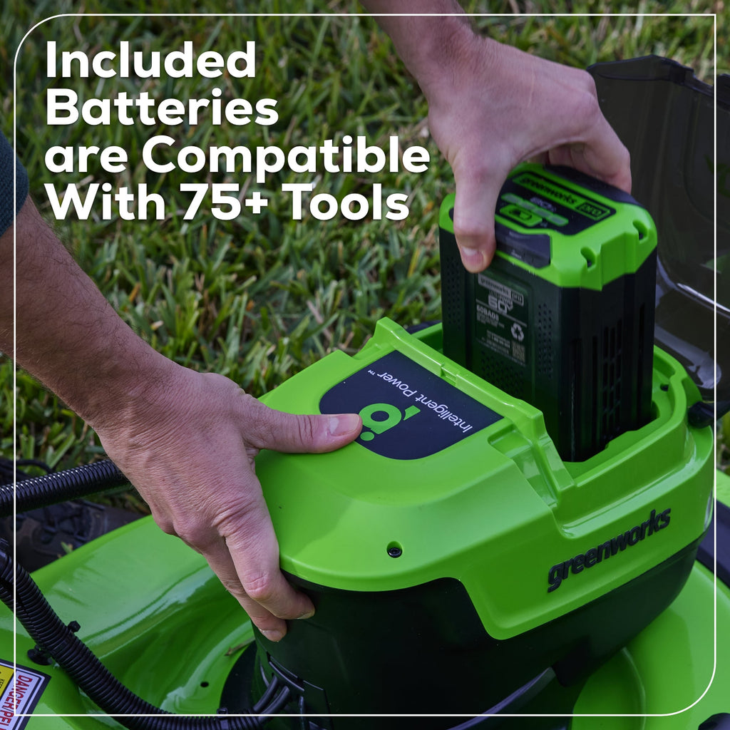 60V 21" Cordless Battery Dual Blade Self-Propelled Mower, (1) 8Ah battery and 6A Charger, LM2146S