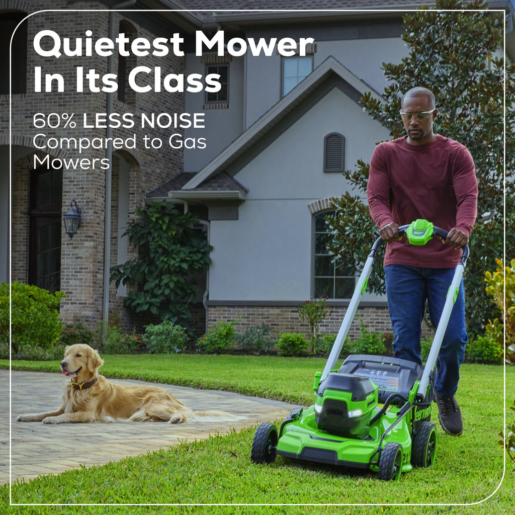 60V 21" Cordless Battery Dual Blade Self-Propelled Mower, (1) 8Ah battery and 6A Charger, LM2146S