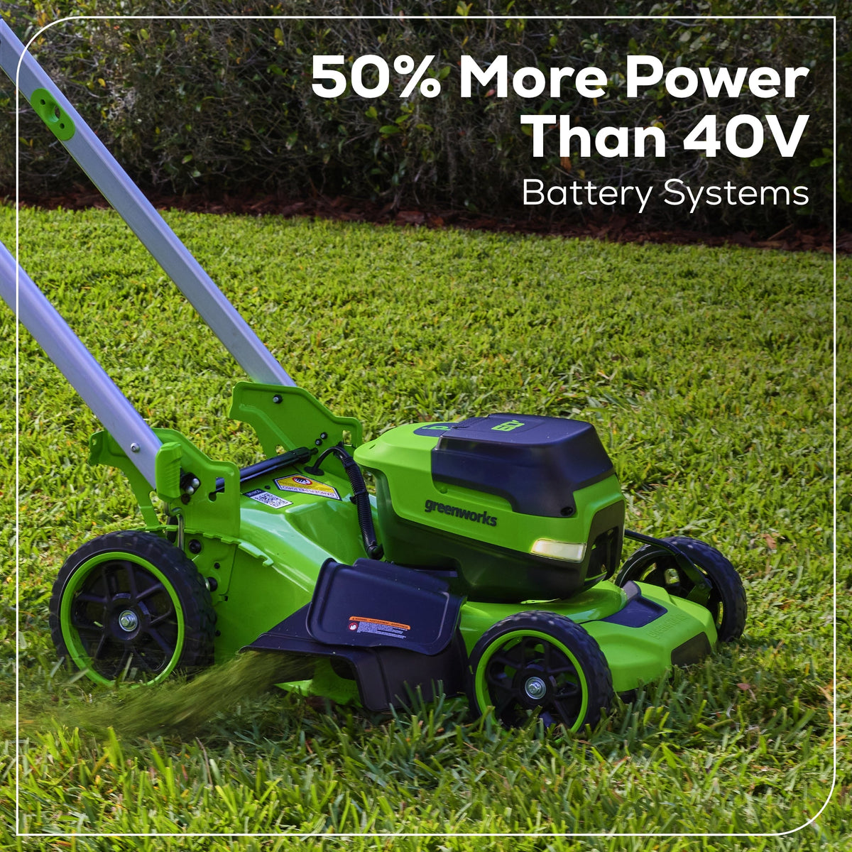 60V 21" Cordless Battery Self-Propelled Mower: (2) 5Ah Battery and 6A Rapid Charger, LM2156S