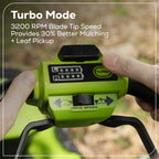 60V 21" Cordless Battery Self-Propelled Mower: (2) 5Ah Battery and 6A Rapid Charger, LM2156S