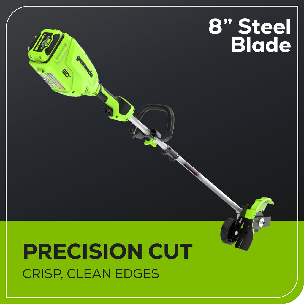 60V 8" Brushless Cordless Battery Edger: (1) 2.5 Ah Battery, (1) 3A Charger