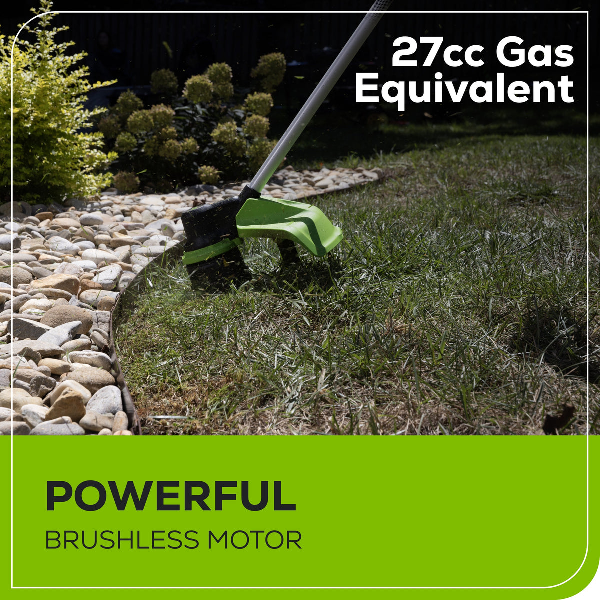 60V 16" Cordless Battery String Trimmer w/ 2.5Ah Battery and 3A Charger