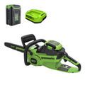 60V 14" Cordless Battery 1.2kW Chainsaw: 2.5 Ah Battery and 3A Charger