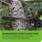 80V 18" 2.5kW Cordless Battery Chainsaw, (1) 4Ah Battery and 2A Charger