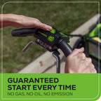 48V (24V x 2) 21" Cordless Battery Self-Propelled Mower, 12" String Trimmer and 320 CFM Blower Combo Kit: (2) 5.0Ah Batteries and Chargers