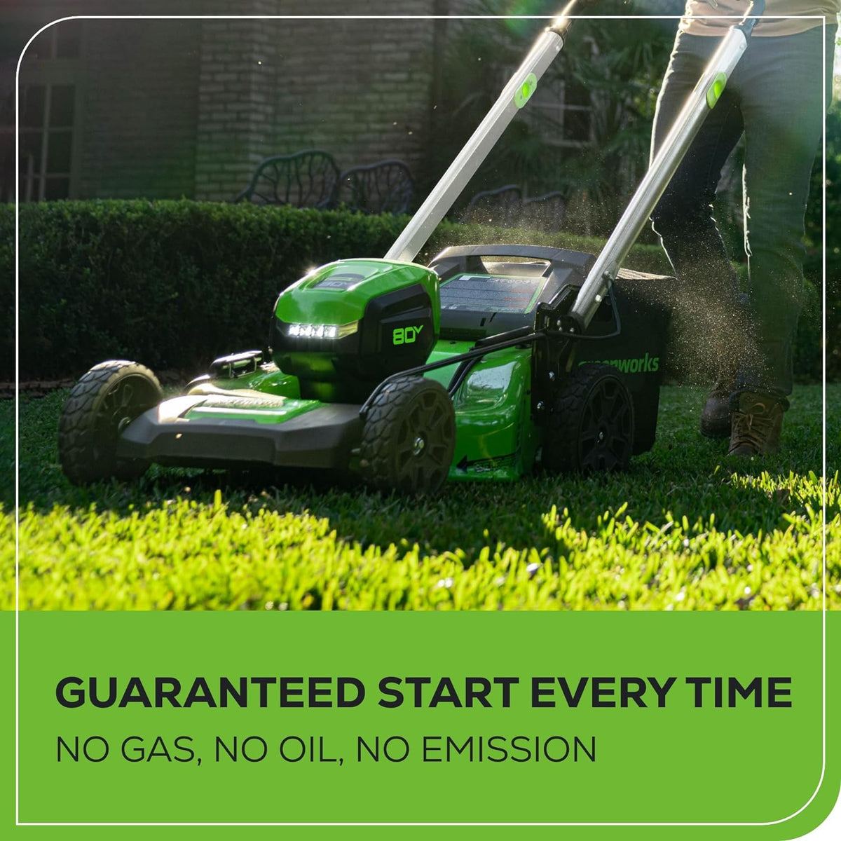 80V 21" Cordless Battery 4-in-1 Self-Propelled Lawn Mower: 4.0 Ah Battery and Charger, LM2108S