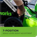 80V 21" Cordless Battery 4-in-1 Self-Propelled Lawn Mower: 4.0 Ah Battery and Charger, LM2108S