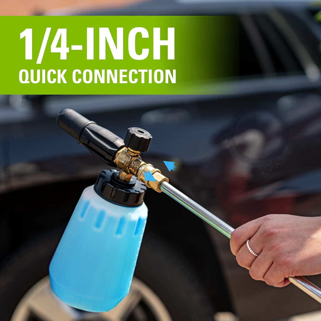 3000 PSI Pressure Washer, Premium Foam Cannon Combo Kit