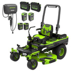 60V 54" MaximusZ Zero Turn Riding Mower: (2) 20.0 Ah (2) 8.0 Ah and (2) 4.0 Ah Batteries and 1.5kW Charger, MZ5461
