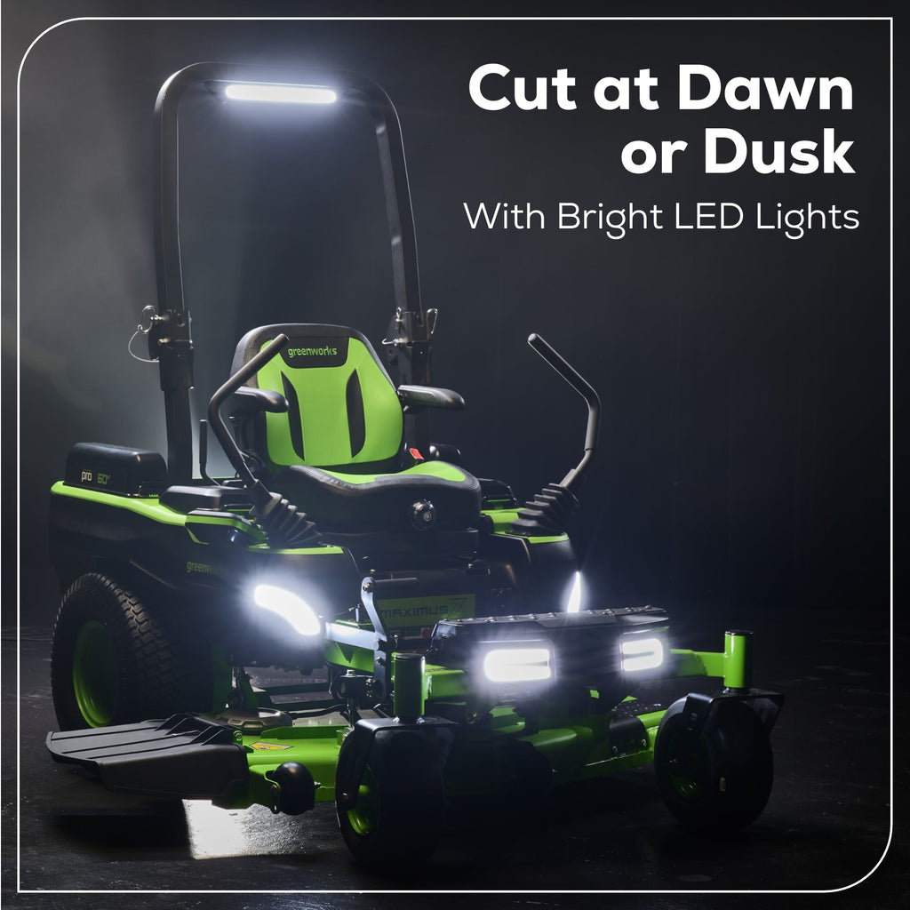 60V 54" MaximusZ Zero Turn Riding Mower: (2) 20.0 Ah (2) 8.0 Ah and (2) 4.0 Ah Batteries and 1.5kW Charger, MZ5461