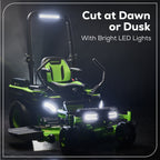 60V 54" MaximusZ Zero Turn Riding Mower: (2) 20.0 Ah (2) 8.0 Ah and (2) 4.0 Ah Batteries and 1.5kW Charger, MZ5461