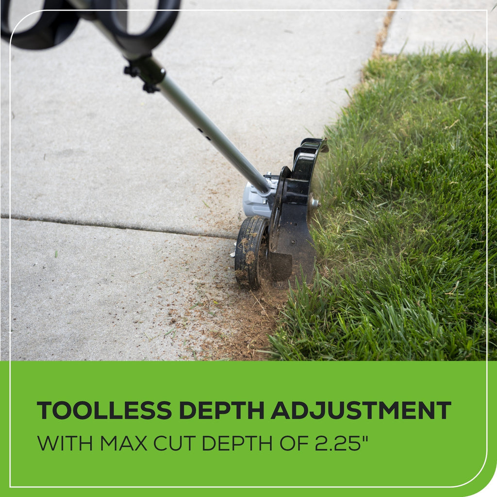 40V 8" Cordless Battery Edger and 12" String Trimmer Combo Kit w 4.0 Ah Battery and Charger