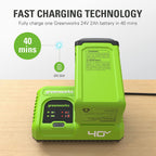 40V 2.5 Ah Batteries and Charger Combo Kit