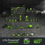 60V Cordless Battery 300 Watt Power Inverter: 2.5 Ah Battery and Charger