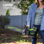 80V 20" Cordless Battery Chainsaw: 4.0 Ah Battery and Charger
