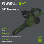 24V 10" Cordless Battery Chainsaw (Tool Only)