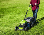 40V 20" Cordless Battery Push Lawn Mower: 5.0 Ah Battery and Charger, LM2034