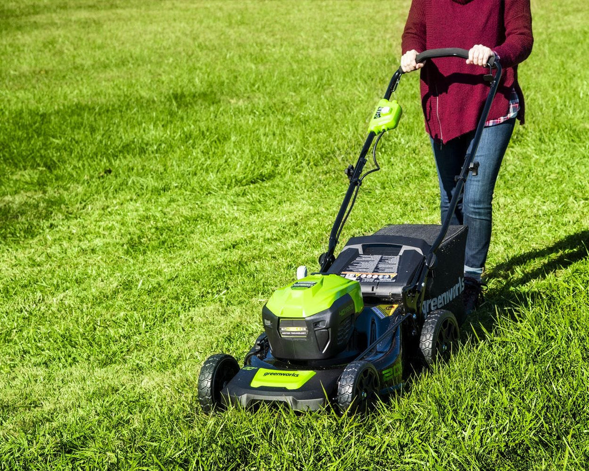 40V 20" Cordless Battery Push Lawn Mower: 5.0 Ah Battery and Charger, LM2034