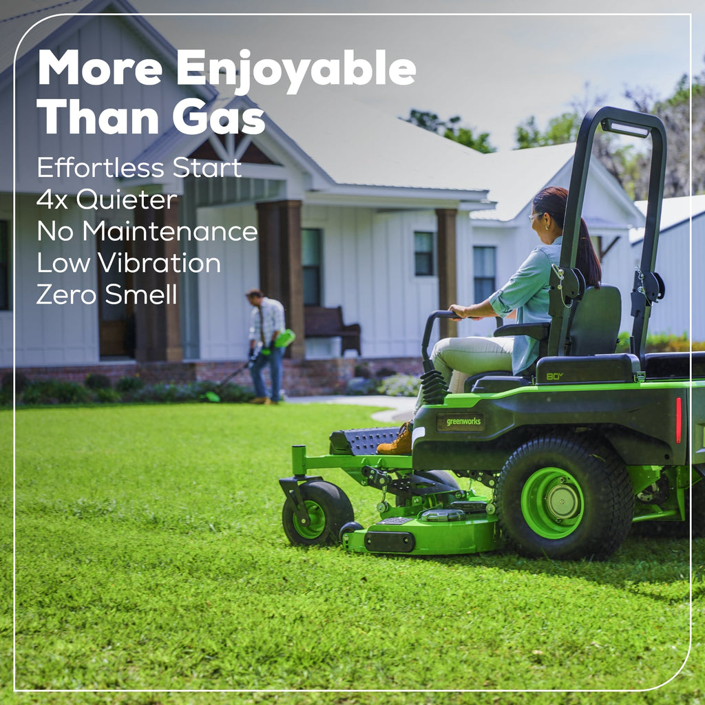 80V 54" MaximusZ Zero Turn Riding Mower with (2) 16.0 Ah and (1) 4.0 Ah Batteries and 1.5kW Charger, MZ5481