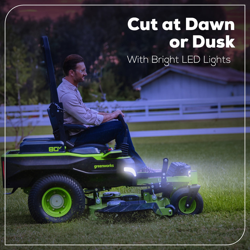80V 60" MaximusZ Zero Turn Lawn Mower, (4) 8Ah Batteries: (2) 16Ah Batteries and 1.5kW Wall Charger, MZ6081