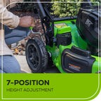 80V 22" Cordless Battery Dual Blade Self-Propelled Lawn Mower: (2) 4.0 Ah Batteries and Rapid Charger, LM2208S