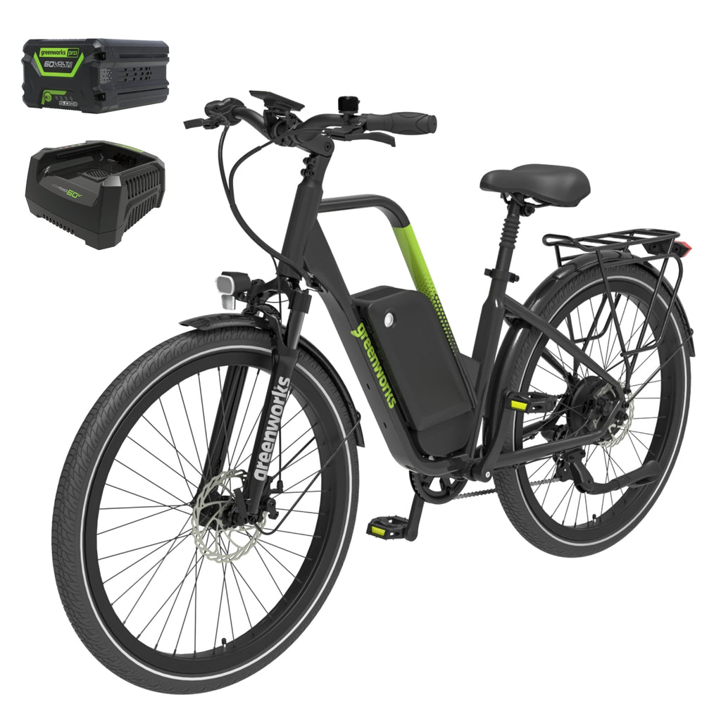 60V VENTURE Series 27.5" Electric Commuter Bike, 5Ah Battery and Charger