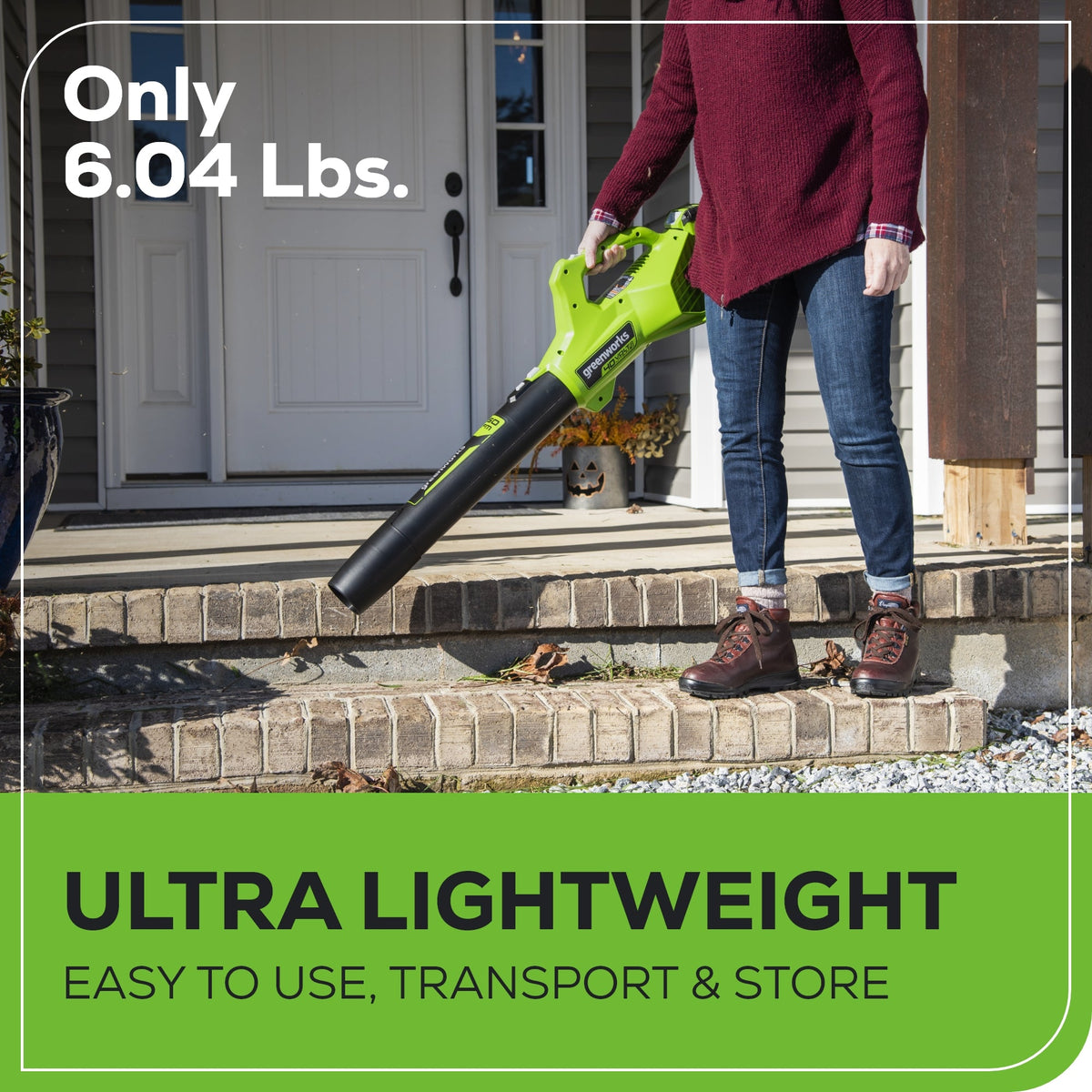 40V 350 CFM Cordless Battery Leaf Blower: 2.0 Ah Battery and Charger