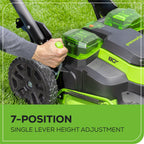 80V 25" Cordless Battery Dual Blade Self-Propelled Mower 3PC Combo Kit, (1) 4.0 Ah Battery, (1) 2.5 Ah and (2) Rapid Charger