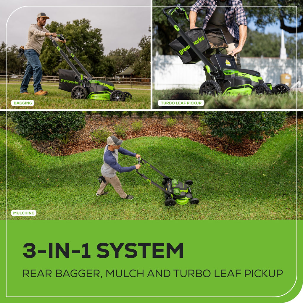 80V 25" Cordless Battery Dual Blade Self-Propelled Mower 2PC Combo Kit, (1) 4.0 Ah Battery and (1)Rapid Charger