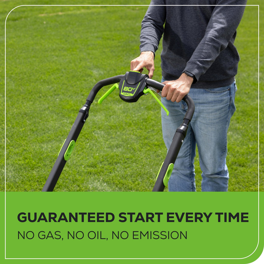80V 25" Cordless Battery Dual Blade Self-Propelled Mower and 730 CFM Blower Combo Kit: (1) 4.0 Ah Battery and (1) Rapid Charger