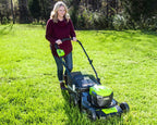 40V 20" Cordless Battery Push Lawn Mower 3PC Combo Kit, (1) 5.0Ah Battery: (1) 2.0 Ah Battery and (2) Chargers