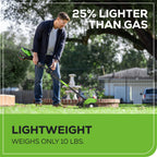 60V 8" Brushless Cordless Battery Edger Black Shaft: (1) 2.5 Ah Battery, (1) 3A Charger