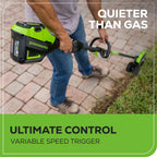 60V 8" Brushless Cordless Battery Edger Black Shaft: (1) 2.5 Ah Battery, (1) 3A Charger