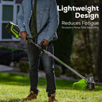80V 17" Brushless String Trimmer: 2.0 Ah Battery and Charger