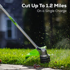 80V 17" Brushless String Trimmer: 2.0 Ah Battery and Charger