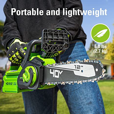 40V 12" Cordless Battery Chainsaw (Tool Only)