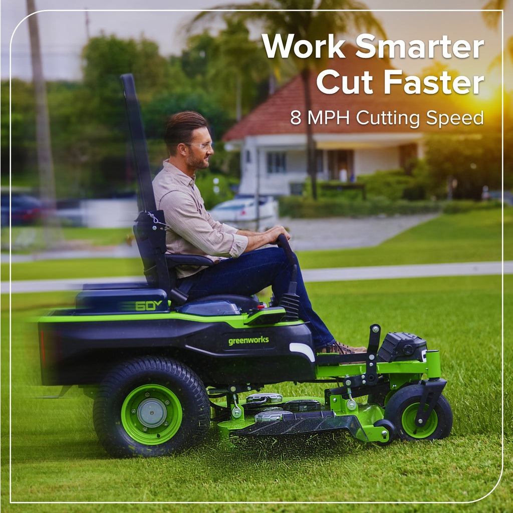 60V 54" MaximusZ Zero Turn Riding Mower with (2) 20.0 Ah, (4) 8.0 Ah Batteries and 1.5kW Charger, MZ5461