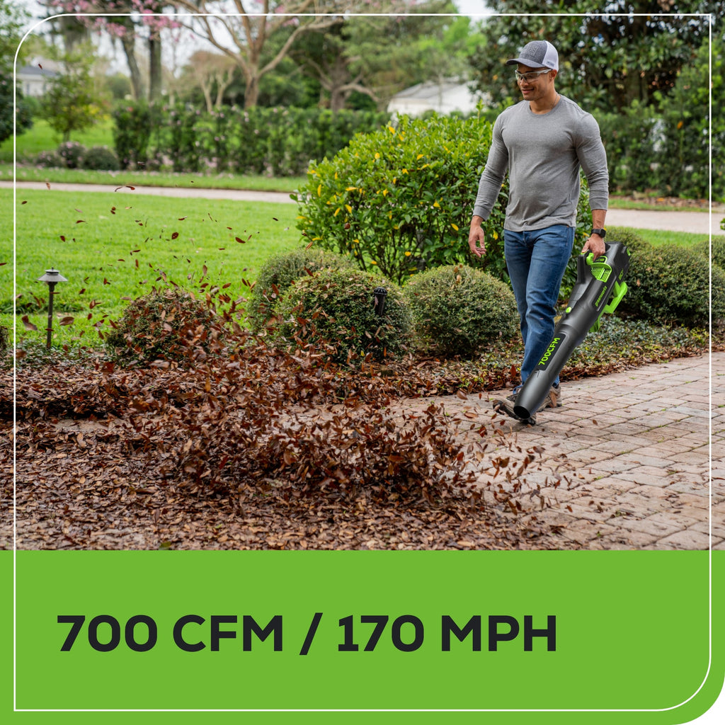 80V 21" Cordless Battery 4-in-1 Self-Propelled Lawn Mower and 700CFM Blower Combo Kit: 5.0 Ah Battery and 6A Charger