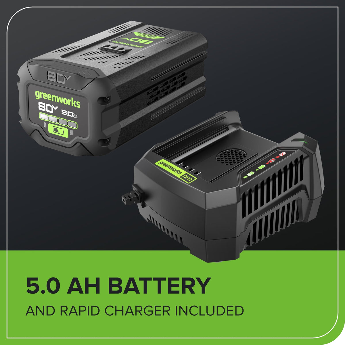 80V 21" Cordless Battery 4-in-1 Push Lawn Mower and 700CFM Blower Combo Kit: 5.0 Ah Battery and 6A Charger