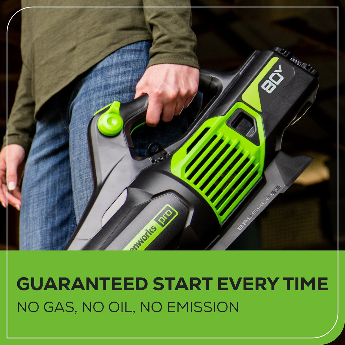 OPEN BOX 80V 730 CFM Cordless Battery Leaf Blower: 2.5 Ah Battery and Rapid Charger