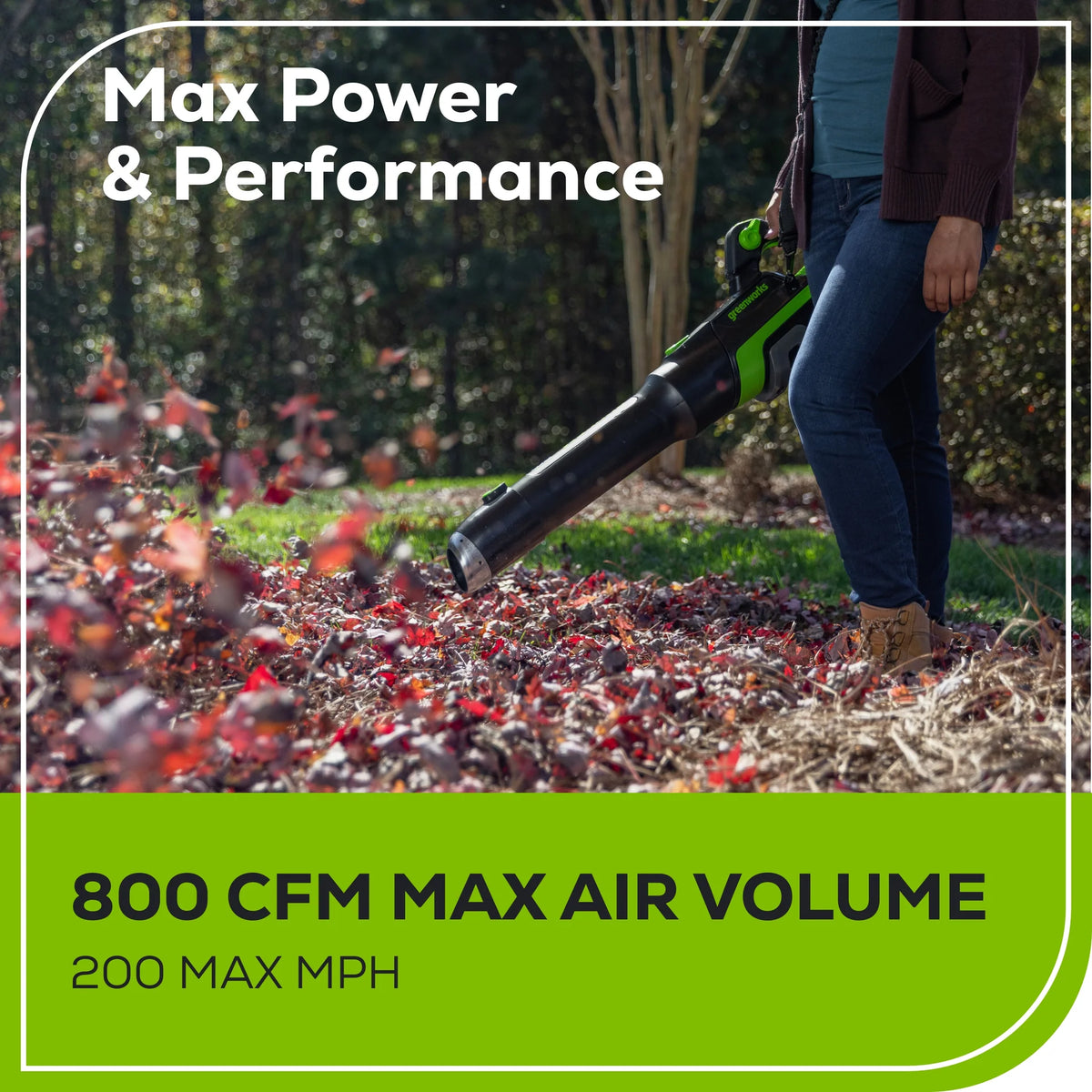 OPEN BOX 80V 800 CFM Brushless Leaf Blower w/ 2.5Ah Battery & Charger