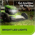 OPEN BOX 80V 21" Cordless Battery 4-in-1 Self-Propelled Lawn Mower: 4.0 Ah: 2.0 Ah Battery and Rapid Charger, LM2118S